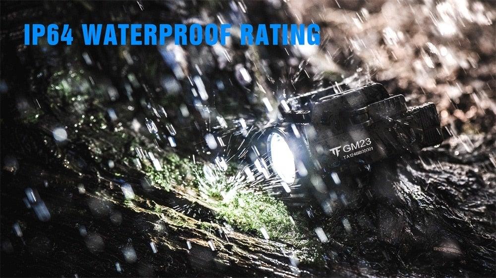 Rechargeable Waterproof Spotlight Flashlight - High Lumen Tactical Light