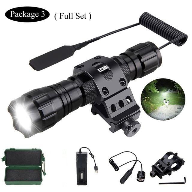 High Lumen Tactical Flashlight with USB Rechargeable Feature
