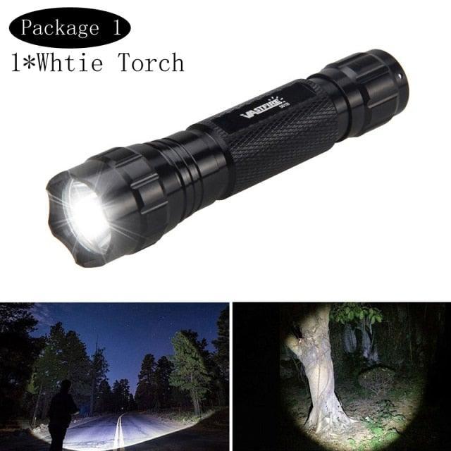 High Lumen Tactical Flashlight with USB Rechargeable Feature