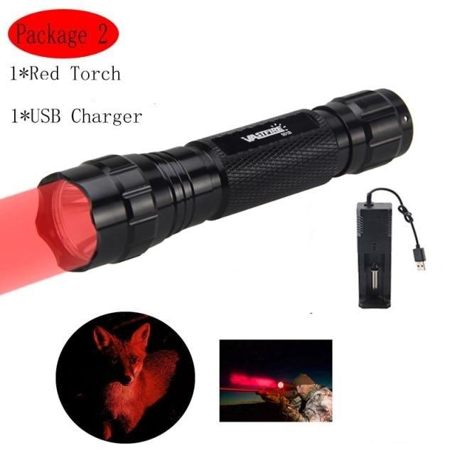 High Lumen Tactical Flashlight with USB Rechargeable Feature