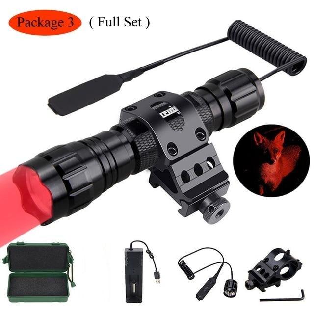 High Lumen Tactical Flashlight with USB Rechargeable Feature