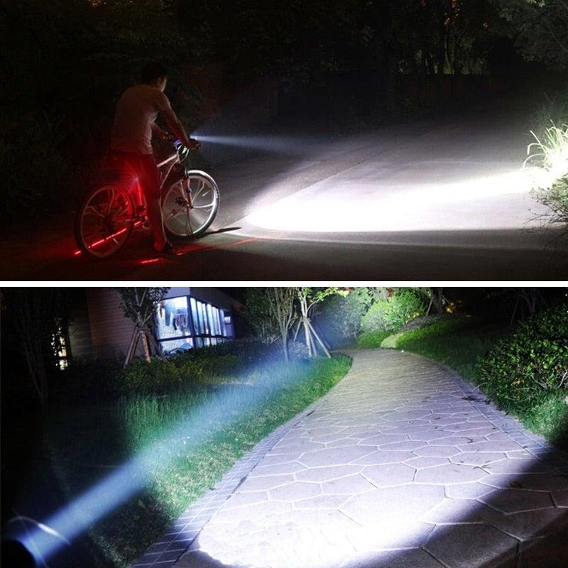 High Lumen Tactical Flashlight with USB Rechargeable Feature