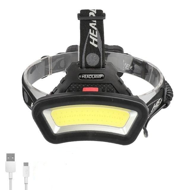 Linterna Frontal Recargable USB Premium - Luz Impermeable de Largo Alcance de 500m