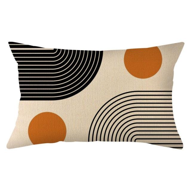 Housse de coussin décorative élégante en lin fin