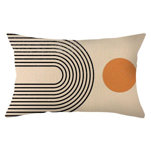 Housse de coussin décorative élégante en lin fin