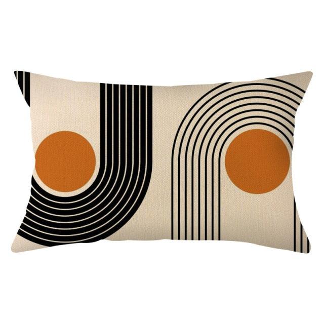 Housse de coussin décorative élégante en lin fin