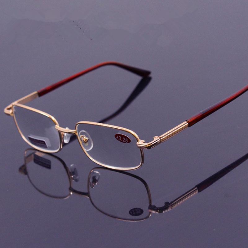 Stylish Rectangle Stainless Steel Blue Light Blocking Readers