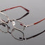 Stylish Rectangle Stainless Steel Blue Light Blocking Readers