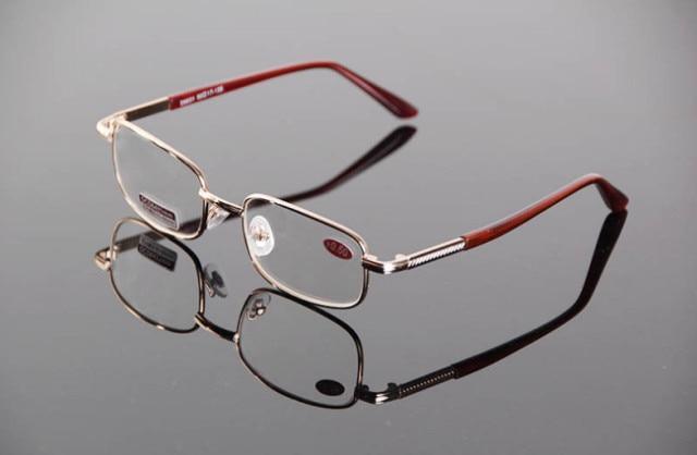 Stylish Rectangle Stainless Steel Blue Light Blocking Readers