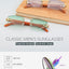 Gafas de sol rectangulares sin montura premium para hombres y mujeres