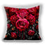 Fundas de Cojín Decorativas de Flores Rojas para Decoración del Hogar