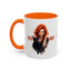 Artistic Cat Red Hot Coffee Mug - Unique Design
