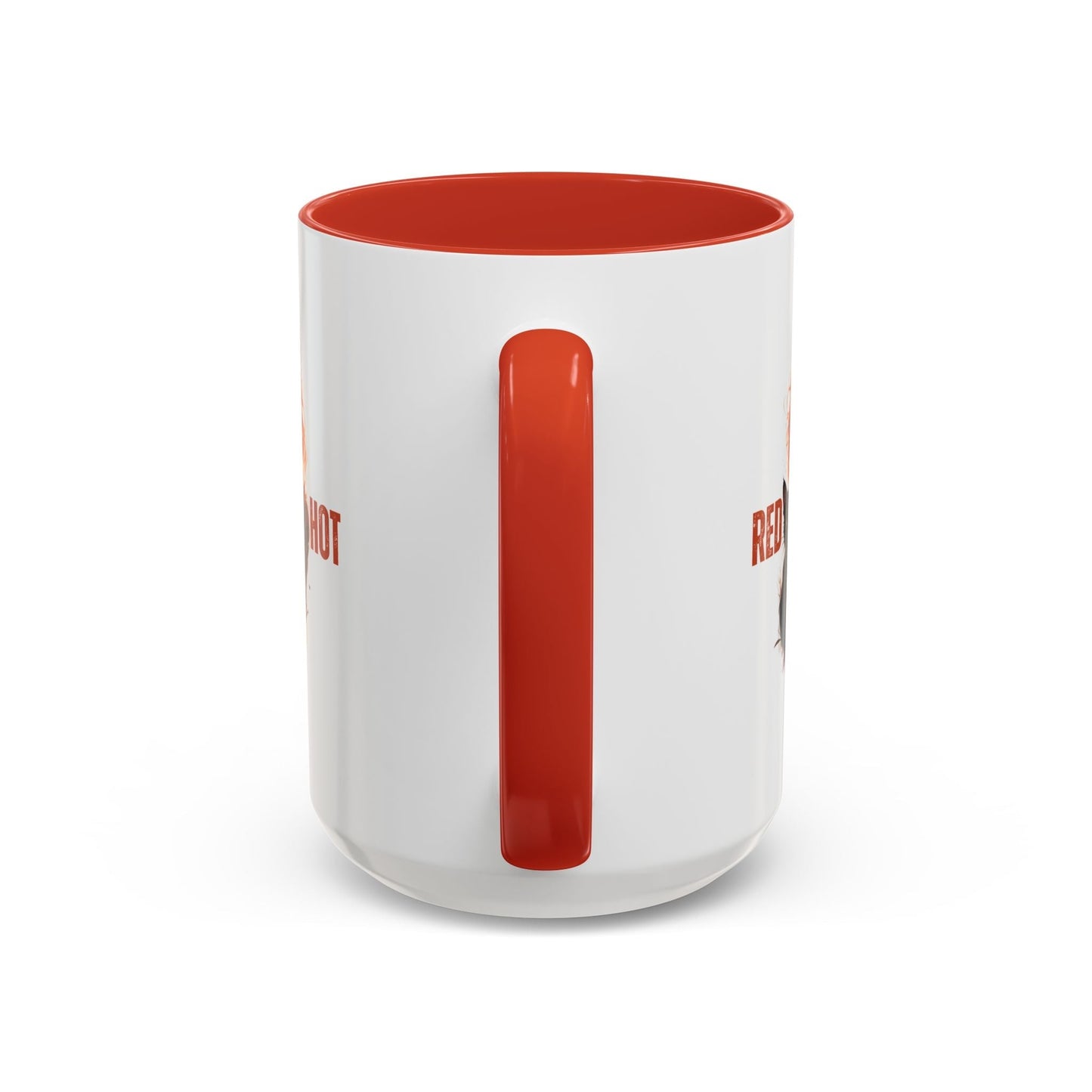 Artistic Cat Red Hot Coffee Mug - Unique Design