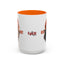 Artistic Cat Red Hot Coffee Mug - Unique Design