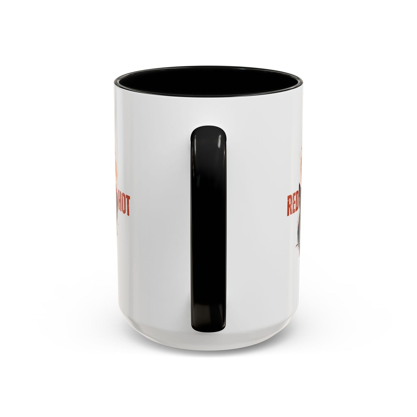 Artistic Cat Red Hot Coffee Mug - Unique Design