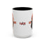 Artistic Cat Red Hot Coffee Mug - Unique Design