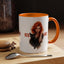Artistic Cat Red Hot Coffee Mug - Unique Design