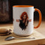Artistic Cat Red Hot Coffee Mug - Unique Design