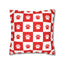 Housse de coussin en faux suède à imprimé patte rouge - Décor confortable pour les amoureux des anim
