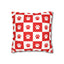 Housse de coussin en faux suède à imprimé patte rouge - Décor confortable pour les amoureux des anim