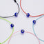 Handmade Adjustable Red String Bracelet with Blue Eye Charm
