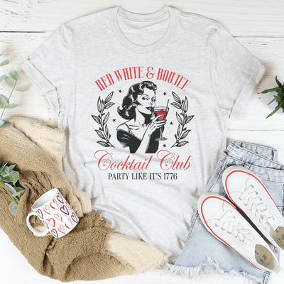 Red White And Boujee Cocktail Club T-Shirt