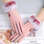 Red Winter Touchscreen Gloves for Women - Comfortable & Stylish