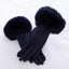 Red Winter Touchscreen Gloves for Women - Comfortable & Stylish
