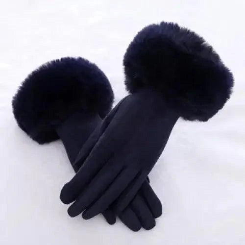 Red Winter Touchscreen Gloves for Women - Comfortable & Stylish