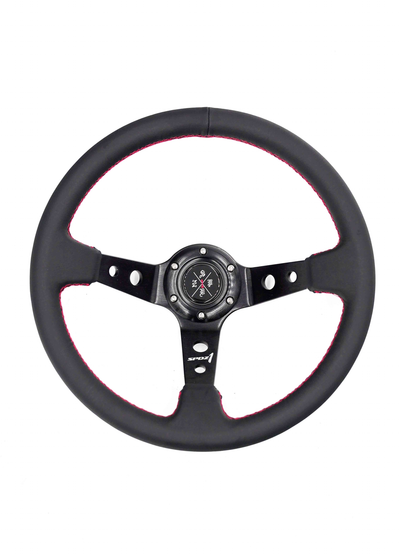 SPDZ1 Premium Red Stitch Steering Wheel - Korvel