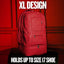 Red Leather Patented Shoe Bag (XL Design) *Holds Size 17 - Korvel