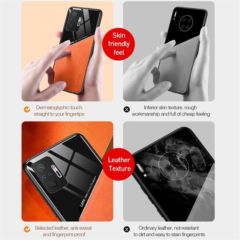 Luxury Leather Case for Xiaomi Redmi Note 10/11 Series