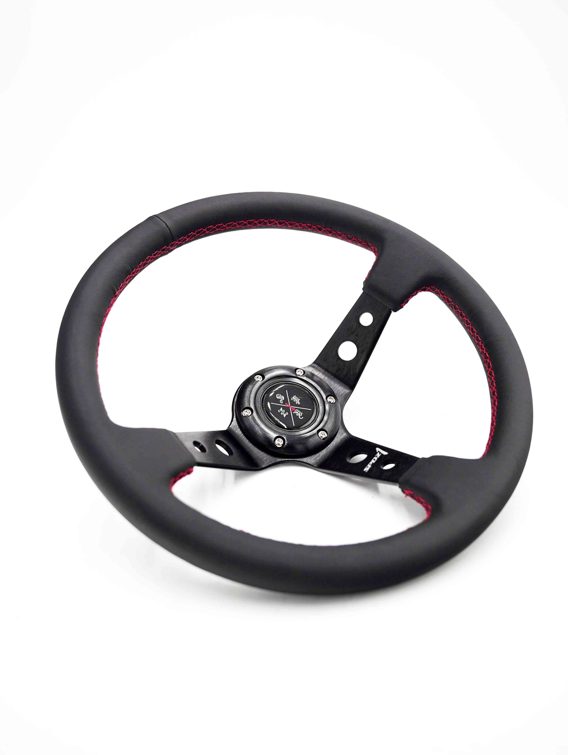 SPDZ1 Premium Red Stitch Steering Wheel - Korvel