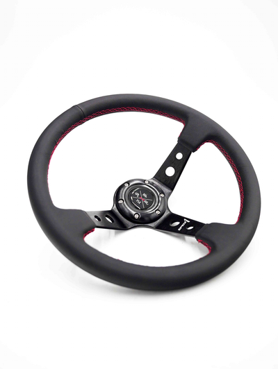 SPDZ1 Premium Red Stitch Steering Wheel - Korvel