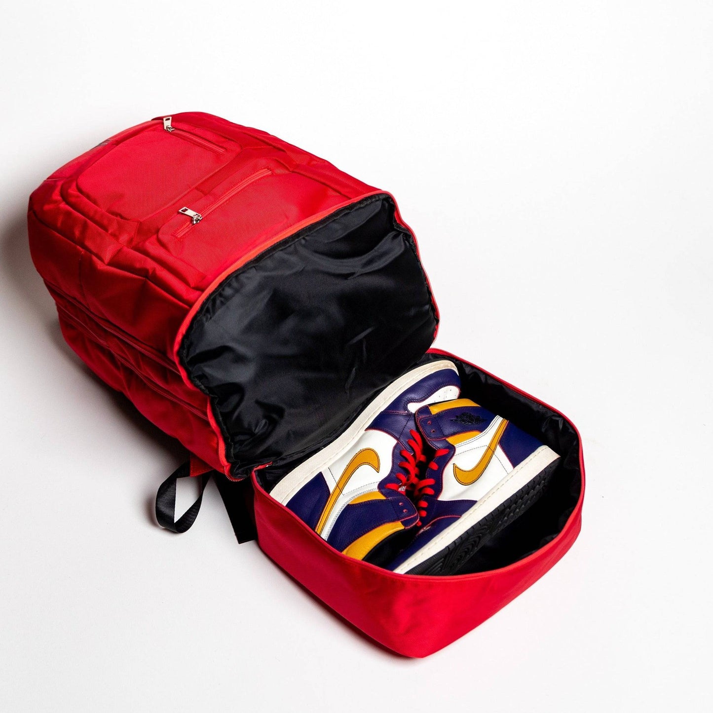 Red Polyester Carry-On Patented Backpack - Limited Edition
