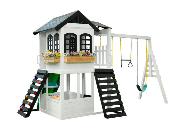 2MamaBees Reign Two Story Swing Set - Korvel