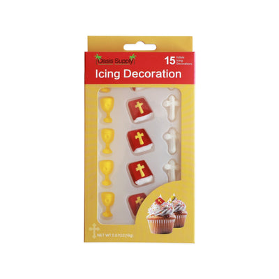 Religious Edible Cake and Cupcake Toppers - 15 Count