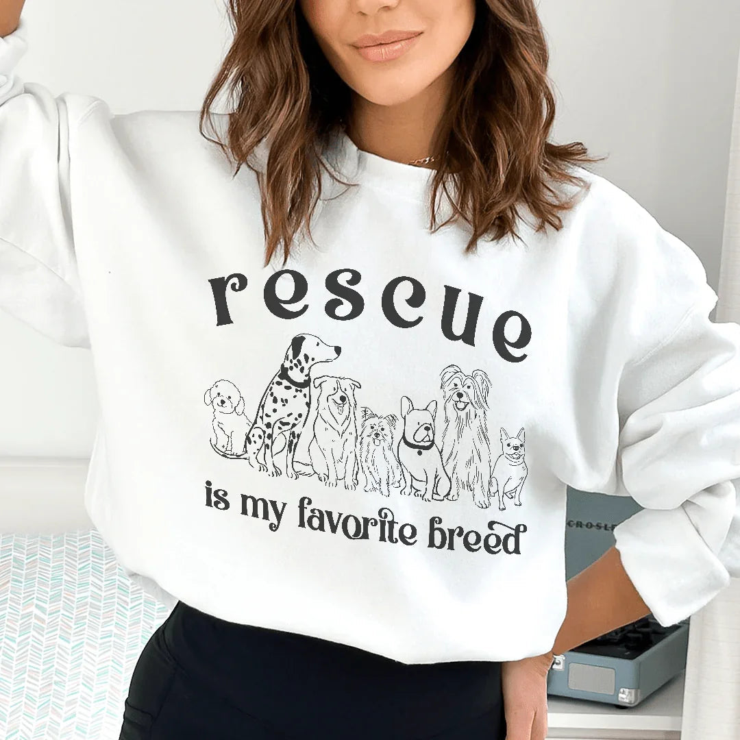 Rescue Is My Favorite Breed Sweatshirt