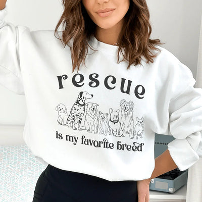 Rescue Is My Favorite Breed Sweatshirt