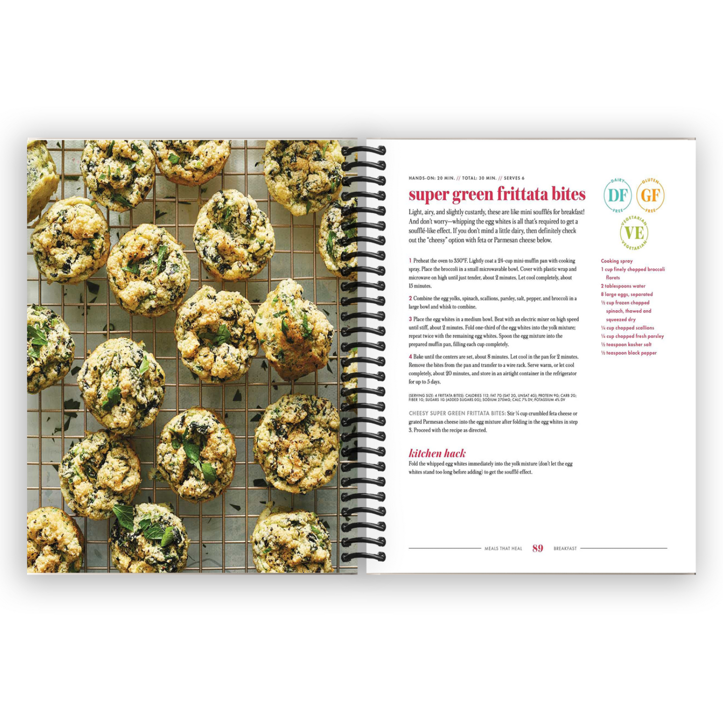 Healing Meals: 100+ Quick Anti-Inflammatory Recipes Under 30 Minutes (Spiral Bound) - Korvel