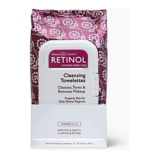 Toallitas Limpiadoras de Retinol Premium - 60 Unidades