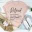 Camiseta de definición retirada