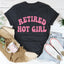 Camiseta de chica sexy jubilada