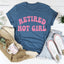 Camiseta de chica sexy jubilada