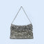 Bolso de Hombro de Lentejuelas Plateadas Elegante para Mujeres