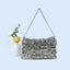 Bolso de Hombro de Lentejuelas Plateadas Elegante para Mujeres