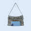 Bolso de Hombro de Lentejuelas Plateadas Elegante para Mujeres
