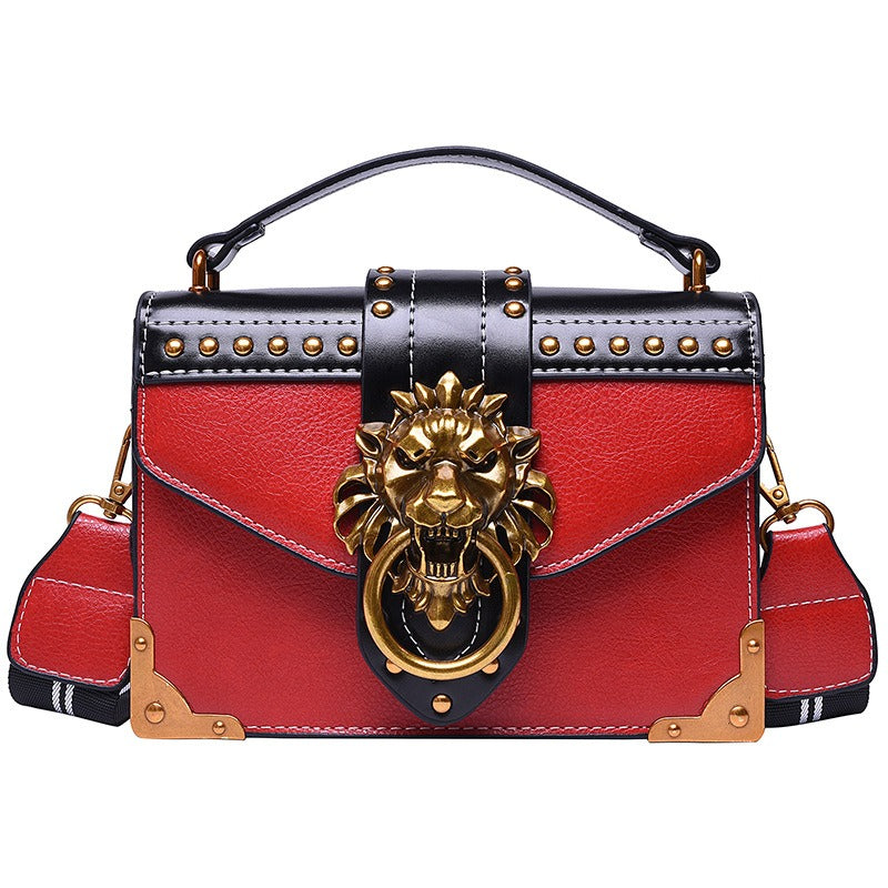 Retro PU handbag single shoulder crossbody small square bag crossbody bag - Korvel