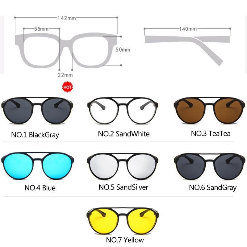 Lunettes de soleil polarisées rondes rétro élégantes pour hommes et femmes
