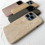 Coque de téléphone en bois rétro premium pour iPhone